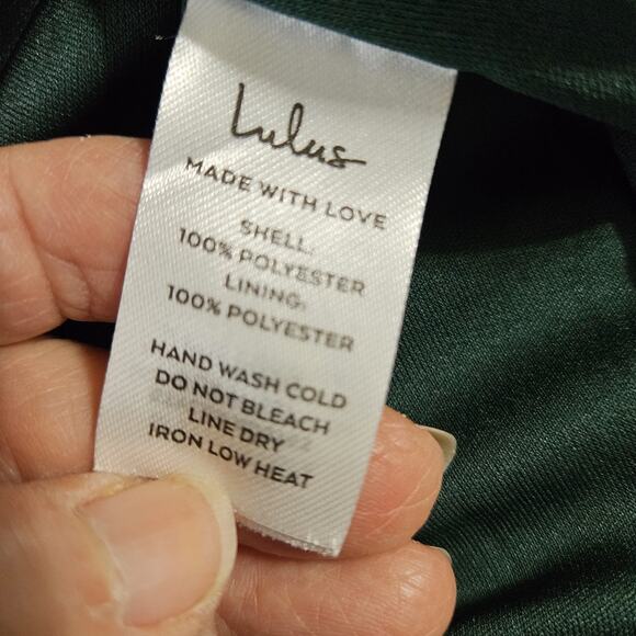 Lulus Perfect Refinement Emerald Satin Sleeveless Pleated Maxi Dress Size XL - Picture 6 of 11